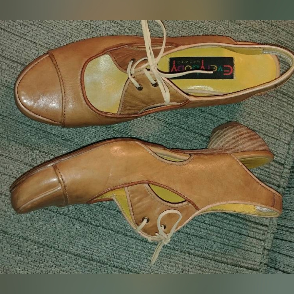 Everybody leather slingback shoes